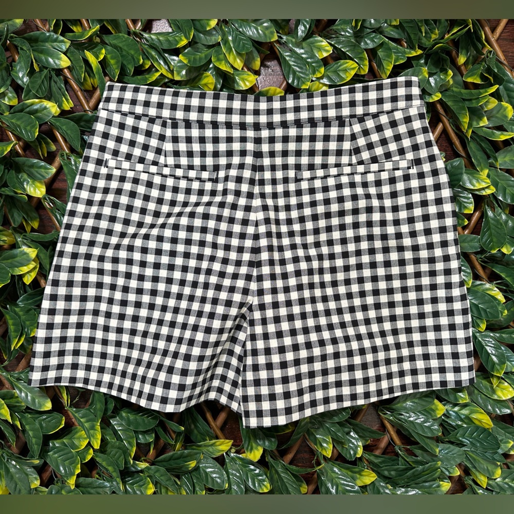 Madewell Black and White Checkered Skort Size 10 NWT